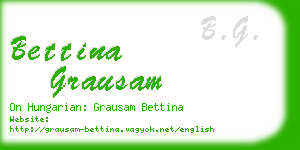 bettina grausam business card